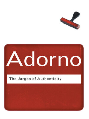 cover image of The Jargon of Authenticity